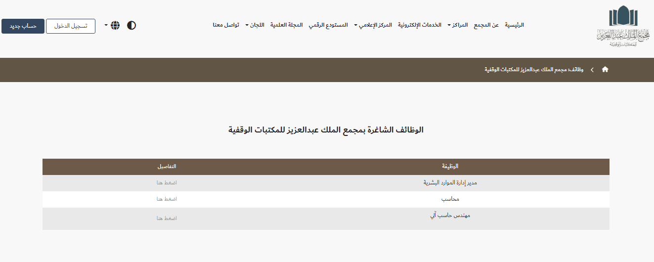 مجمع الملك عبدالعزيز يعلن عن وظائف للرجال والنساء 6