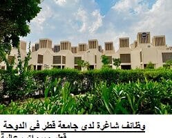 وظائف شاغرة لدى جامعة قطر في الدوحة قطر وبرواتب عالية