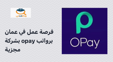 فرصة عمل في عمان براوتب مجزية (شركة OPAY)