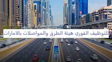 للتوظيف الفوري هيئة الطرق والمواصلات بالامارات 2024 50