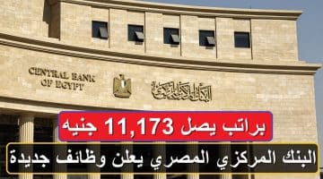 البنك المركزي المصري يعلن وظائف جديدة براتب يصل 11,173 جنيه “قدم الآن”