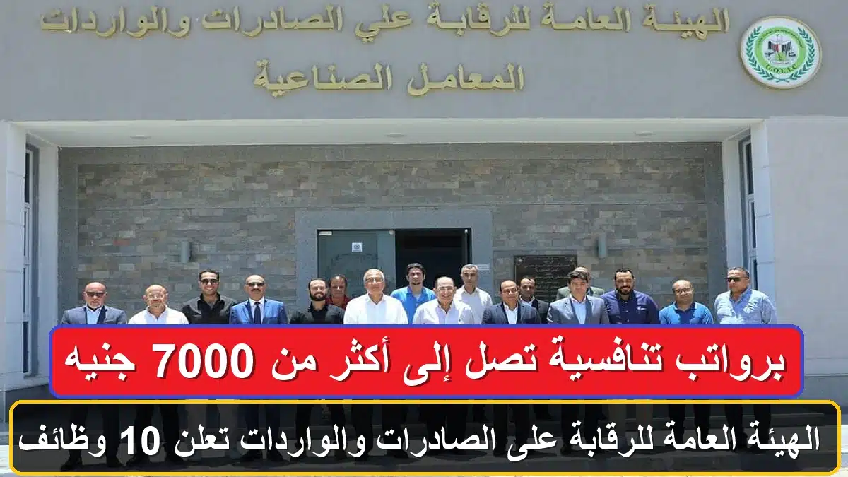 وظائف الهيئة العامة للرقابة على الصادرات والواردات