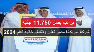 شركة أمريكانا مصر تعلن وظائف خالية لعام 2024 براتب يصل 11,750 جنيه 13