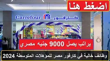 وظائف خالية براتب يصل 9000 جنيه في كارفور مصر للمؤهلات المتوسطة 39