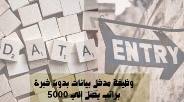 وظيفة مدخل بيانات بدون خبرة براتب يصل الي 5000 23