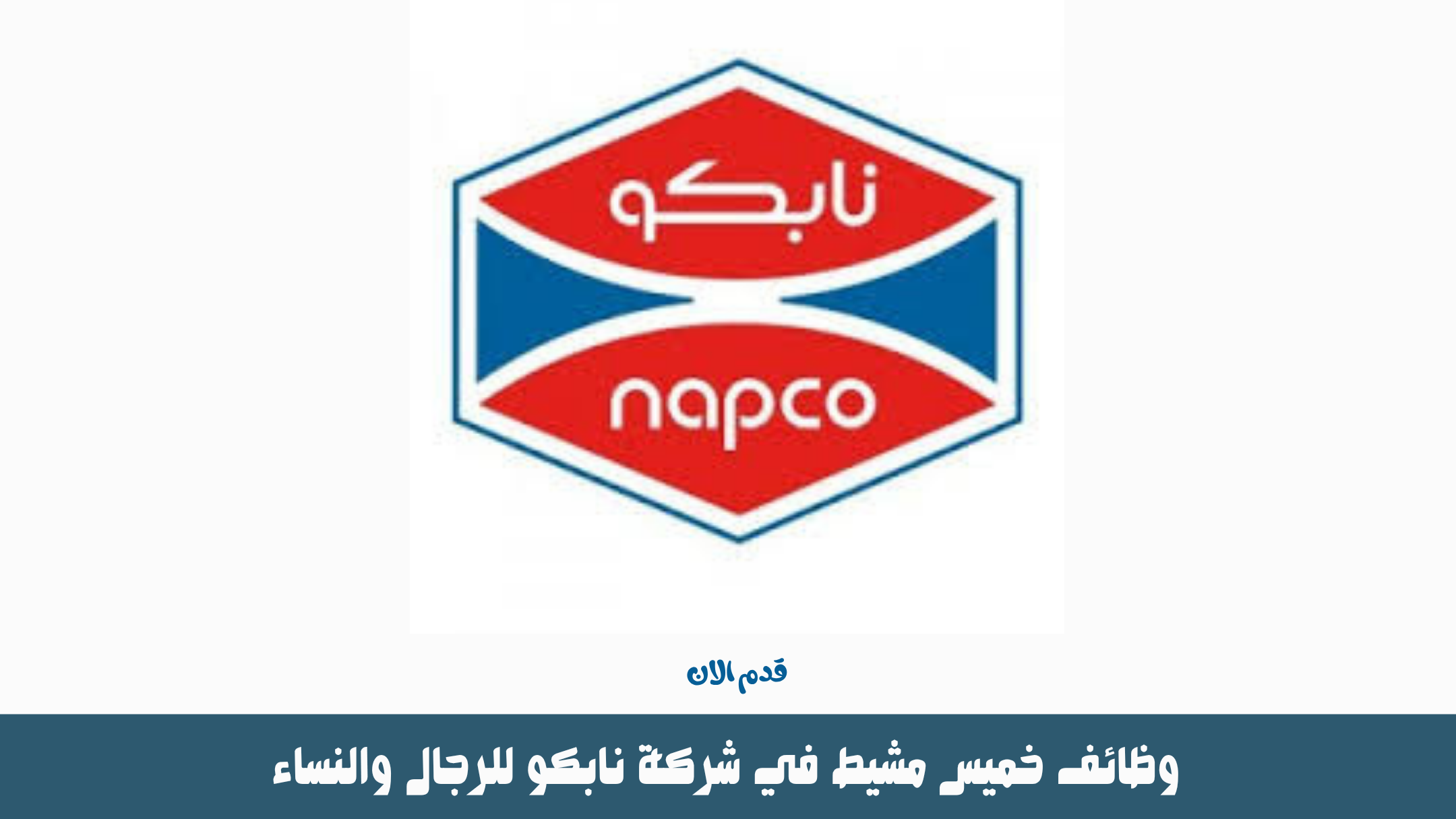 وظائف خميس مشيط في شركة نابكو للرجال والنساء