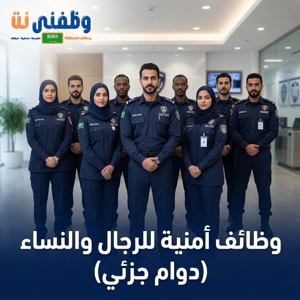 جدارات حراس امن براتب 5000 ريال لحملة الثانوية للرجال والنساء (دوام جزئي)