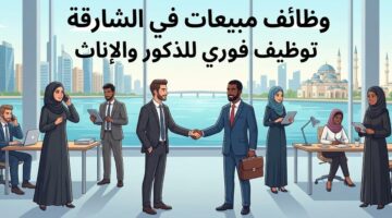وظائف مبيعات في الشارقة ( توظيف فوري ) للذكور والإناث الامارات اليوم 7