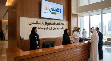 وظائف استقبال للمقيمن والسعوديين للرجال والنساء 3