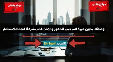 وظائف بدون خبرة في دبي للذكور والإناث لدي شركة انجما للاستثمار 91